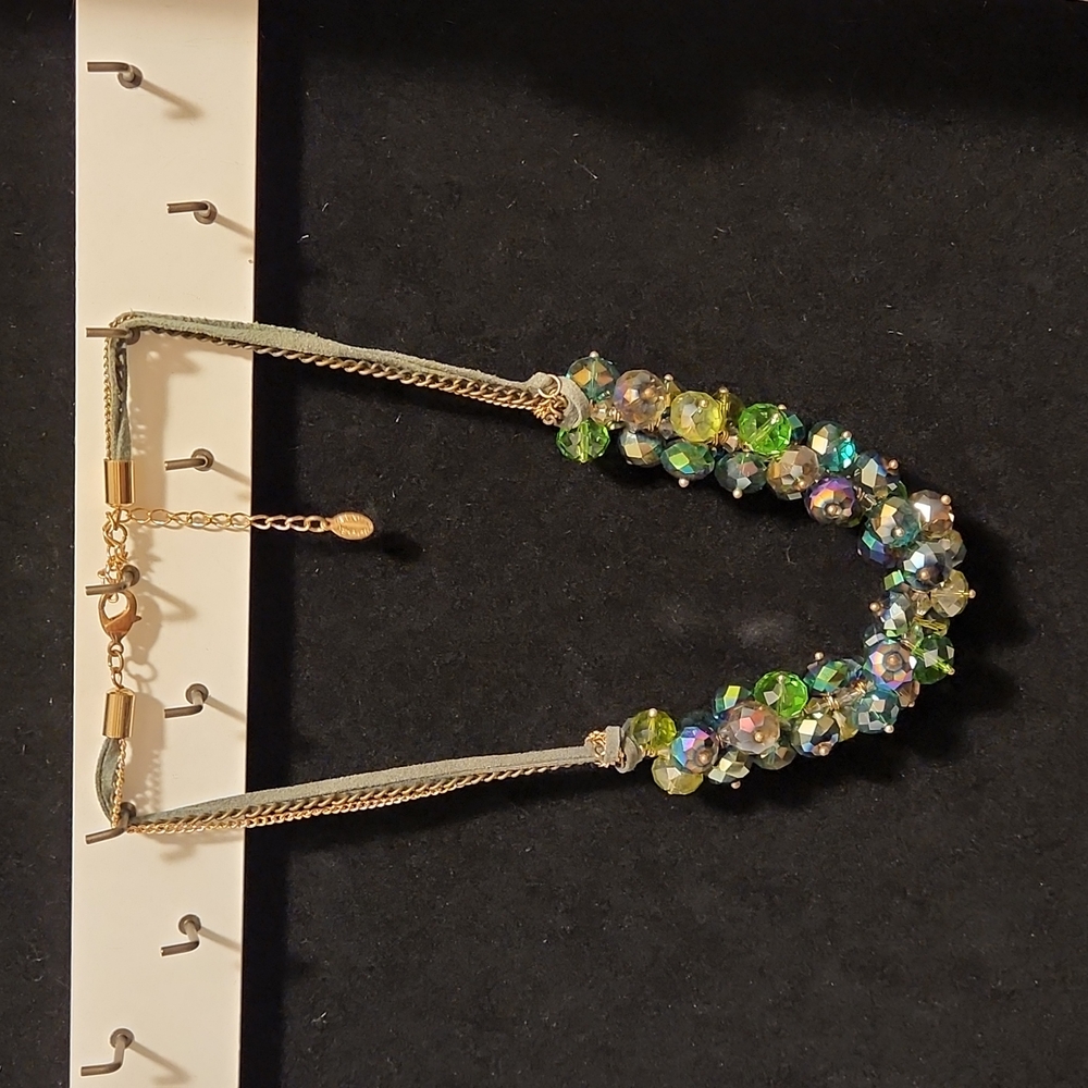 Multicolored chunky chunky Robin chain necklace